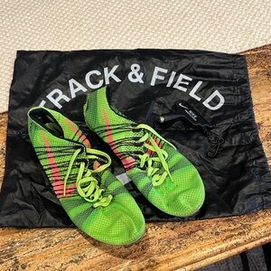 Nike Lime and Pink track shoes